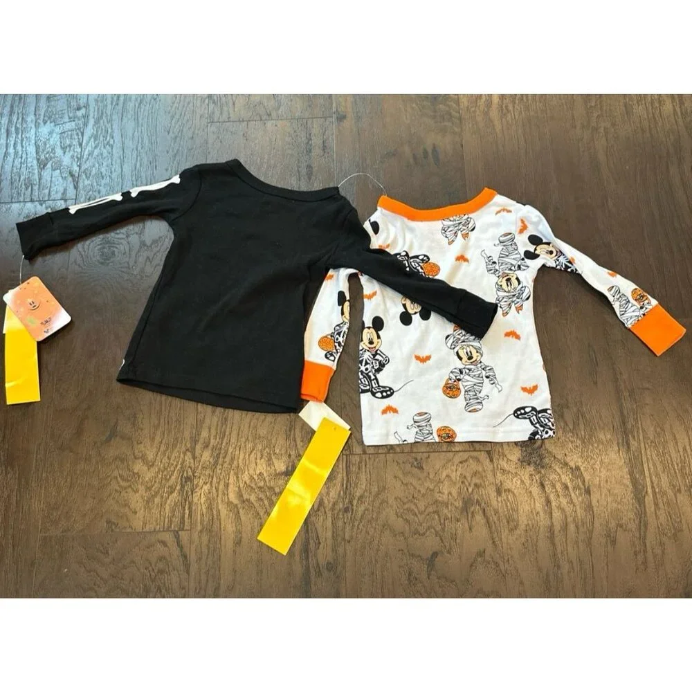 Halloween Disney pj shirt bundle‎ size 18m nwt